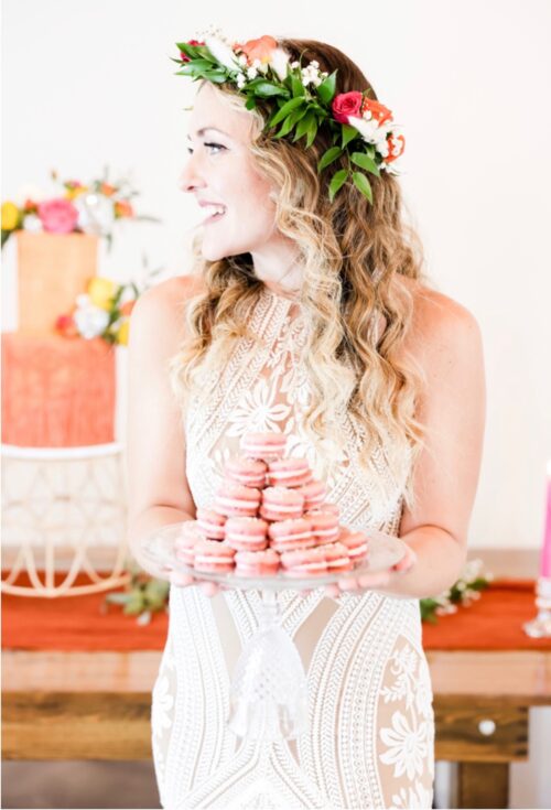 American bride flower child influence